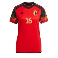 Camiseta Bélgica Thorgan Hazard #16 Primera Equipación Replica Mundial 2022 para mujer mangas cortas